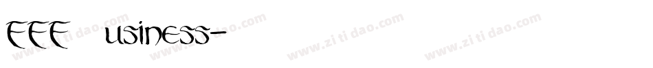 FFF Business字体转换